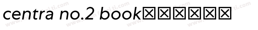 centra no.2 book字体转换
